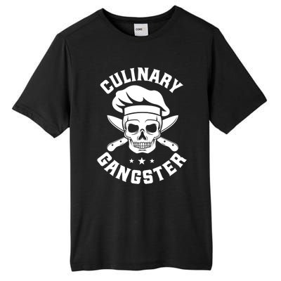 Chef Knife Skull Gangster Culinary Gangster Gift Funny Gift Tall Fusion ChromaSoft Performance T-Shirt