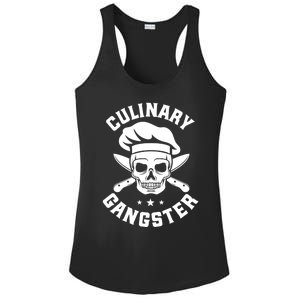 Chef Knife Skull Gangster Culinary Gangster Gift Funny Gift Ladies PosiCharge Competitor Racerback Tank