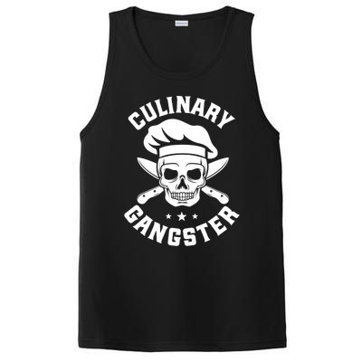 Chef Knife Skull Gangster Culinary Gangster Gift Funny Gift PosiCharge Competitor Tank