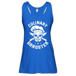 Chef Knife Skull Gangster Culinary Gangster Gift Funny Gift Ladies Essential Flowy Tank