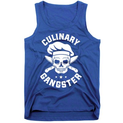 Chef Knife Skull Gangster Culinary Gangster Gift Funny Gift Tank Top