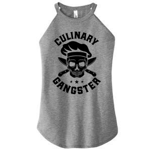 Chef Knife Skull Gangster Culinary Gangster Gift Funny Gift Women's Perfect Tri Rocker Tank