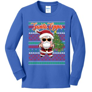 Christmas Kpop Santa Oppa K Pop Gift Kids Long Sleeve Shirt