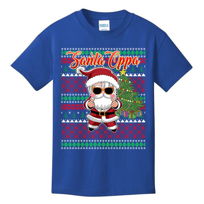 Christmas Kpop Santa Oppa K Pop Gift Kids T-Shirt