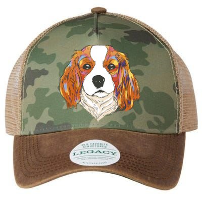 Cavalier King Spaniel Colorful Dog Legacy Tie Dye Trucker Hat