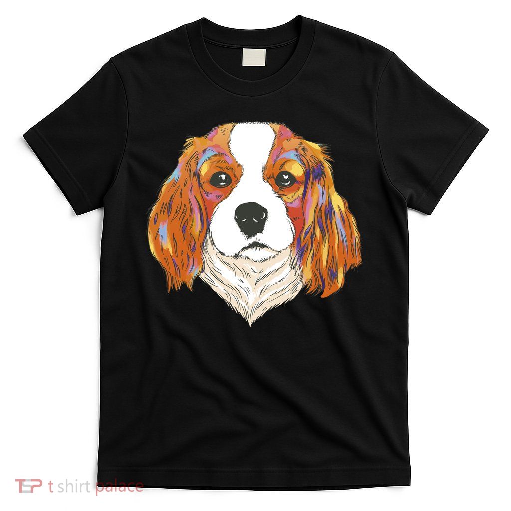 Cavalier King Spaniel Colorful Dog T-Shirt