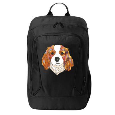 Cavalier King Spaniel Colorful Dog City Backpack