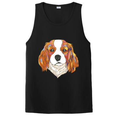 Cavalier King Spaniel Colorful Dog PosiCharge Competitor Tank