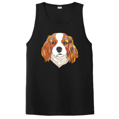 Cavalier King Spaniel Colorful Dog PosiCharge Competitor Tank