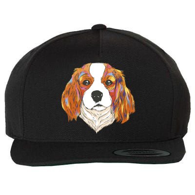 Cavalier King Spaniel Colorful Dog Wool Snapback Cap