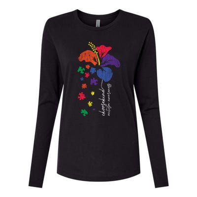 Choose Kind Support Autistic Autism Awareness Kindness Gift Womens Cotton Relaxed Long Sleeve T-Shirt