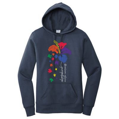 Choose Kind Support Autistic Autism Awareness Kindness Gift Women's Pullover Hoodie