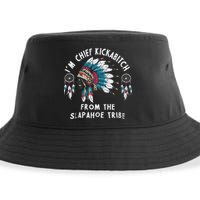 Chief Kickabitch Slapahoe Tribe Funny Native Sustainable Bucket Hat