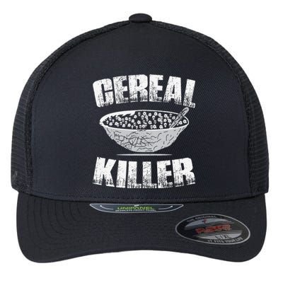 Cereal Killer Spooky Skull Gothic Culture Halloween Goth Flexfit Unipanel Trucker Cap