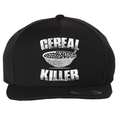 Cereal Killer Spooky Skull Gothic Culture Halloween Goth Wool Snapback Cap