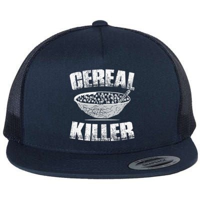 Cereal Killer Spooky Skull Gothic Culture Halloween Goth Flat Bill Trucker Hat