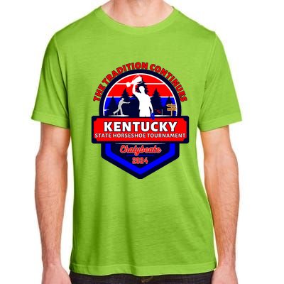 Chalybeate Ky State Horseshoe Pitching Tournament 2024 Adult ChromaSoft Performance T-Shirt