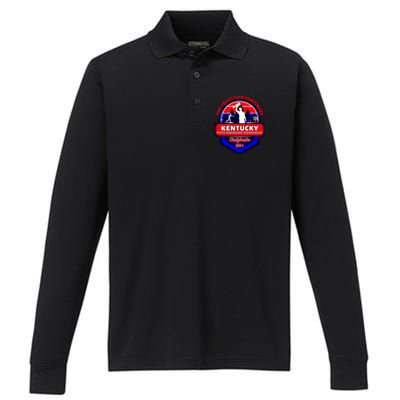 Chalybeate Ky State Horseshoe Pitching Tournament 2024 Performance Long Sleeve Polo