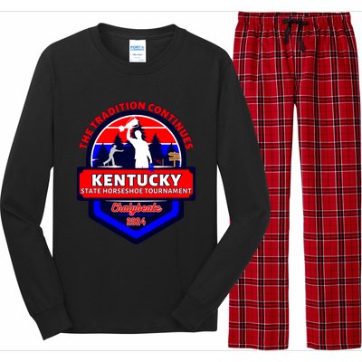 Chalybeate Ky State Horseshoe Pitching Tournament 2024 Long Sleeve Pajama Set