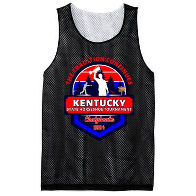 Chalybeate Ky State Horseshoe Pitching Tournament 2024 Mesh Reversible Basketball Jersey Tank