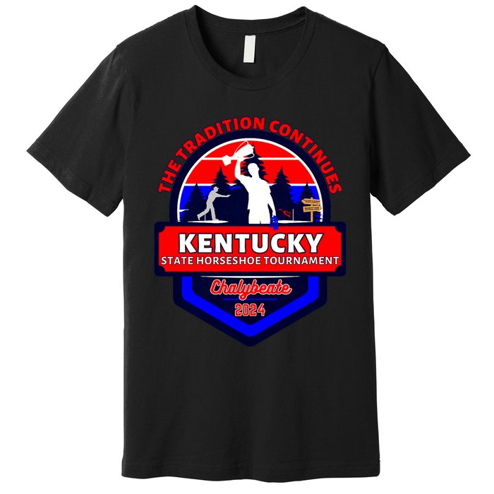 Chalybeate Ky State Horseshoe Pitching Tournament 2024 Premium T-Shirt