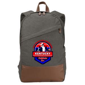 Chalybeate Ky State Horseshoe Pitching Tournament 2024 Cotton Canvas Backpack