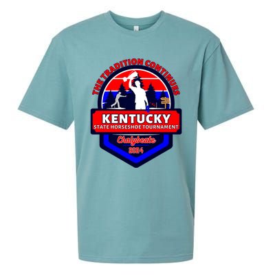 Chalybeate Ky State Horseshoe Pitching Tournament 2024 Sueded Cloud Jersey T-Shirt