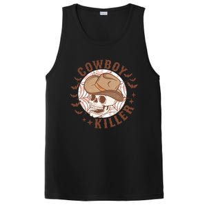 Cow Killer Skull Halloween Western Cow Country Gift PosiCharge Competitor Tank