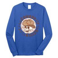 Cow Killer Skull Halloween Western Cow Country Gift Long Sleeve Shirt