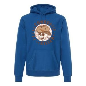 Cow Killer Skull Halloween Western Cow Country Gift Premium Hoodie