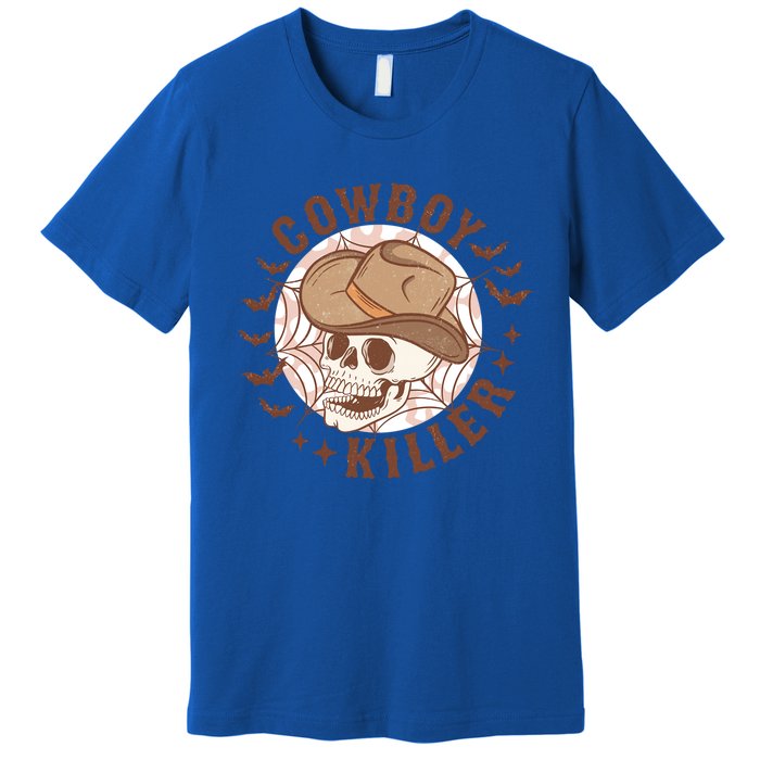 Cow Killer Skull Halloween Western Cow Country Gift Premium T-Shirt