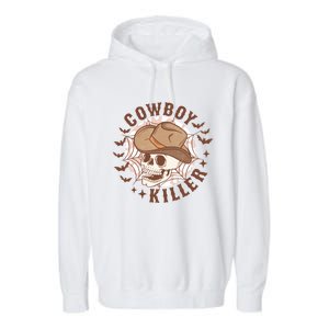 Cow Killer Skull Halloween Western Cow Country Gift Garment-Dyed Fleece Hoodie