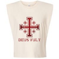 Catholic Knight Templar Crusader Cross Garment-Dyed Women's Muscle Tee