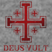 Catholic Knight Templar Crusader Cross 7-Panel Snapback Hat