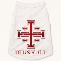 Catholic Knight Templar Crusader Cross Doggie Tank