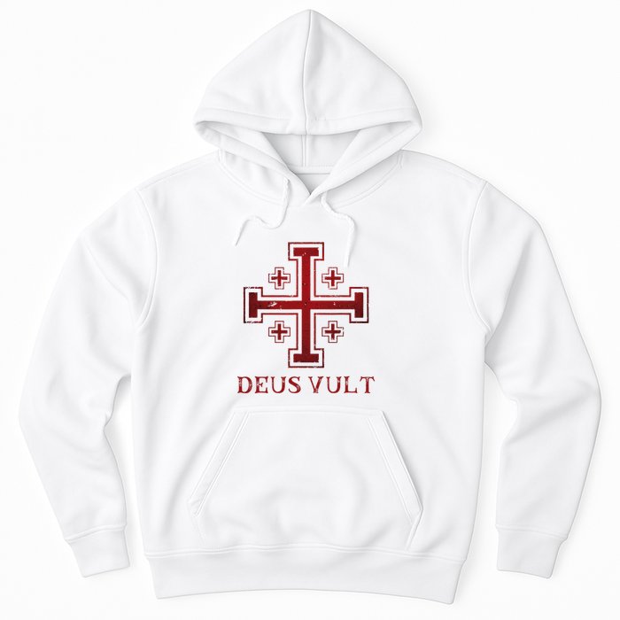 Catholic Knight Templar Crusader Cross Hoodie