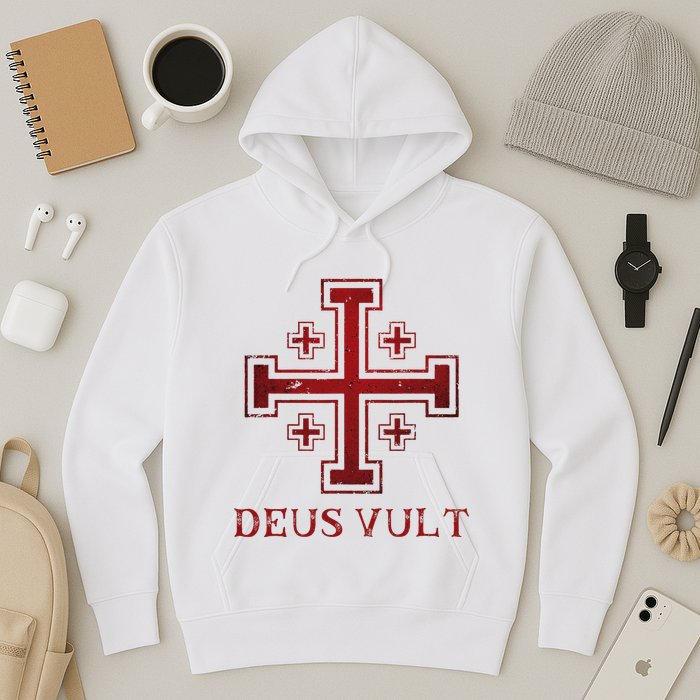 Catholic Knight Templar Crusader Cross Hoodie