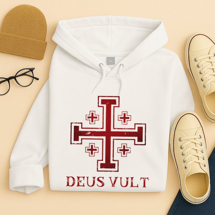 Catholic Knight Templar Crusader Cross Hoodie