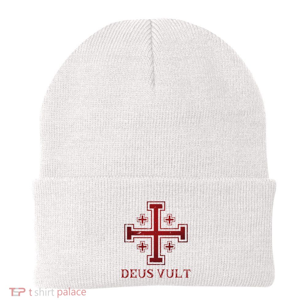 Catholic Knight Templar Crusader Cross Beanie