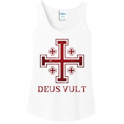 Catholic Knight Templar Crusader Cross Ladies Essential Tank