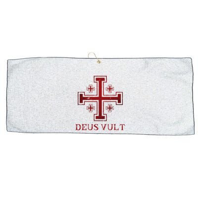 Catholic Knight Templar Crusader Cross Large Microfiber Waffle Golf Towel