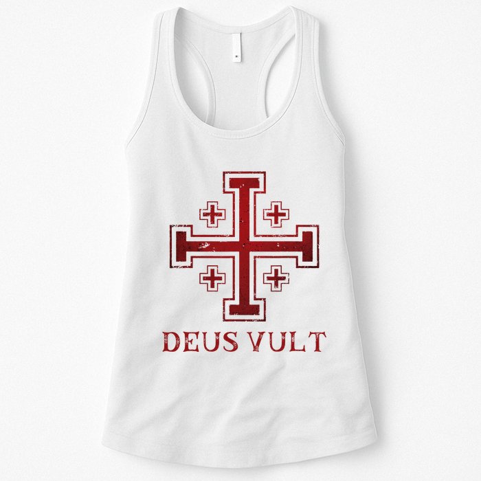 Catholic Knight Templar Crusader Cross Womens Tank Top