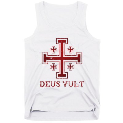 Catholic Knight Templar Crusader Cross Tank Top