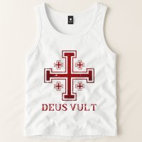 Catholic Knight Templar Crusader Cross Tank Top