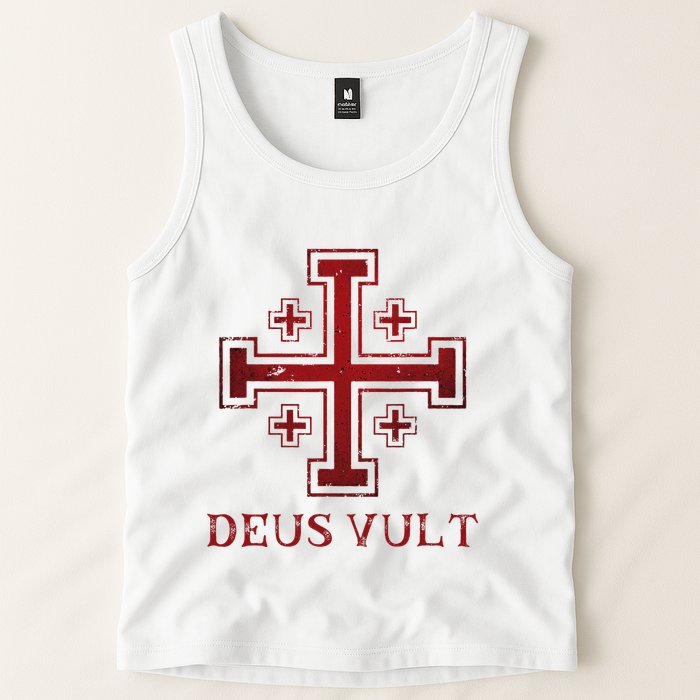 Catholic Knight Templar Crusader Cross Tank Top
