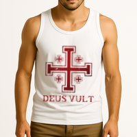 Catholic Knight Templar Crusader Cross Tank Top