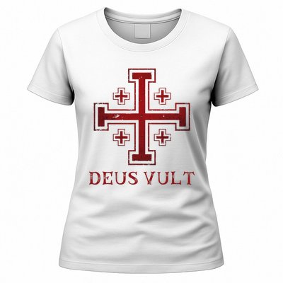 Catholic Knight Templar Crusader Cross Women's T-Shirt