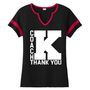 Coach K Thank You Ladies Halftime Notch Neck Tee