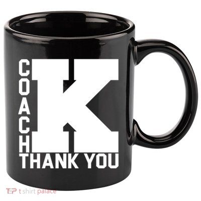 Coach K Thank You 11oz C Handle Ceramic Mug