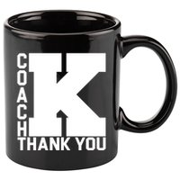 Coach K Thank You 11oz C Handle Ceramic Mug